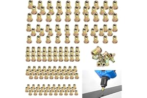 Wkmamo 150 dadi rivetti in acciaio al carbonio, M3 M4 M5 M6 M8, rivetti filettati, rivetti metrici, filettati Rive Nutsert Cap per il fissaggio di mobili, decorazioni artigianali