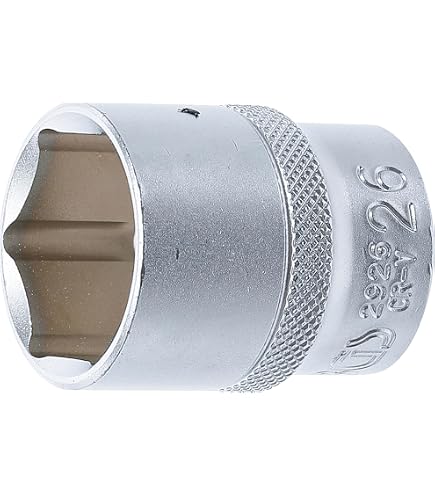 KS Tools Stecknuss 1/2" – 26 Mm, Sechskant, Aus Chrom-Vanadium-Stahl Für Handbetrieb