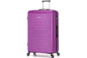 FLYMAX 29" Large Suitcase 4 Wheel Lightweight Luggage Hard Shell Travel Case Hold Check in Fits 23kg - 27kg + 3 Digit Lock Suitcase Large + Telescopic Handle 100 Litre Capacity