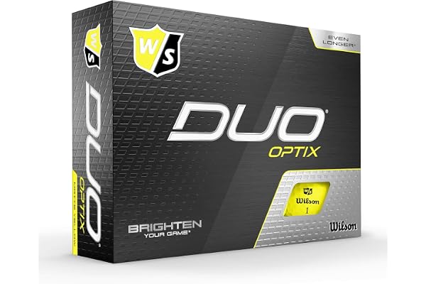 Wilson Staff Balles de Golf, Duo Optix, 12 balles, Rose, Surface Mate