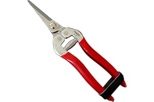 TABOR TOOLS Pruning Shears, Florist Scissors, Multi-Tasking Garden Snips for Arranging Flowers, Trimming Plants and Harvesting Herbs, Fruits or Vegetables. K17E. (Straight, Stainless Steel Blades)