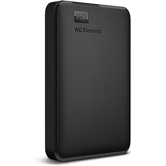 4TB Elements Portable HDD, Black USB 3.0, Compatible with PC, PS4 and Xbox, External HDD (WDBHDW0050BBK-EESN)