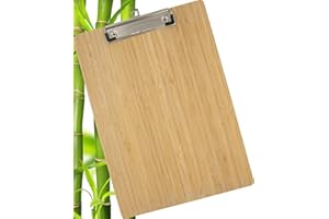 WEDO® podkładka z klipsem DIN A4 bambusowa tablica do pisania z drewna clipboard, kolor brązowy