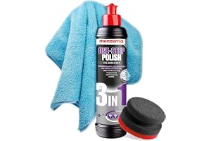 detailmate Bilpoleringsset för nybörjare – Menzerna Medium Cut Politur One-Step-Polish 3-in-1 + Garage Freaks-appliceringssva