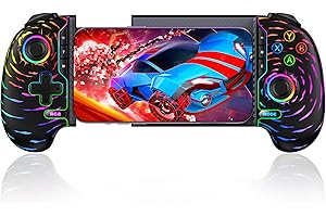 HASACOOL Handy Controller für iPhone, Controller für Android mit Hall Effect Joystick, Smartphone Controller Handy Unterstützt Xbox Cloud/MFi Apple Arcade/Call of Duty/Roblox(Wolkenschatten)