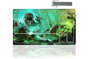 sabermaster MTG Playmat Table Mats Size 60X35 cm Mousepad Compatible for MTG RPG CCG Trading Card Game Play mats Original Play Mat Art Designs & Accessories (12)