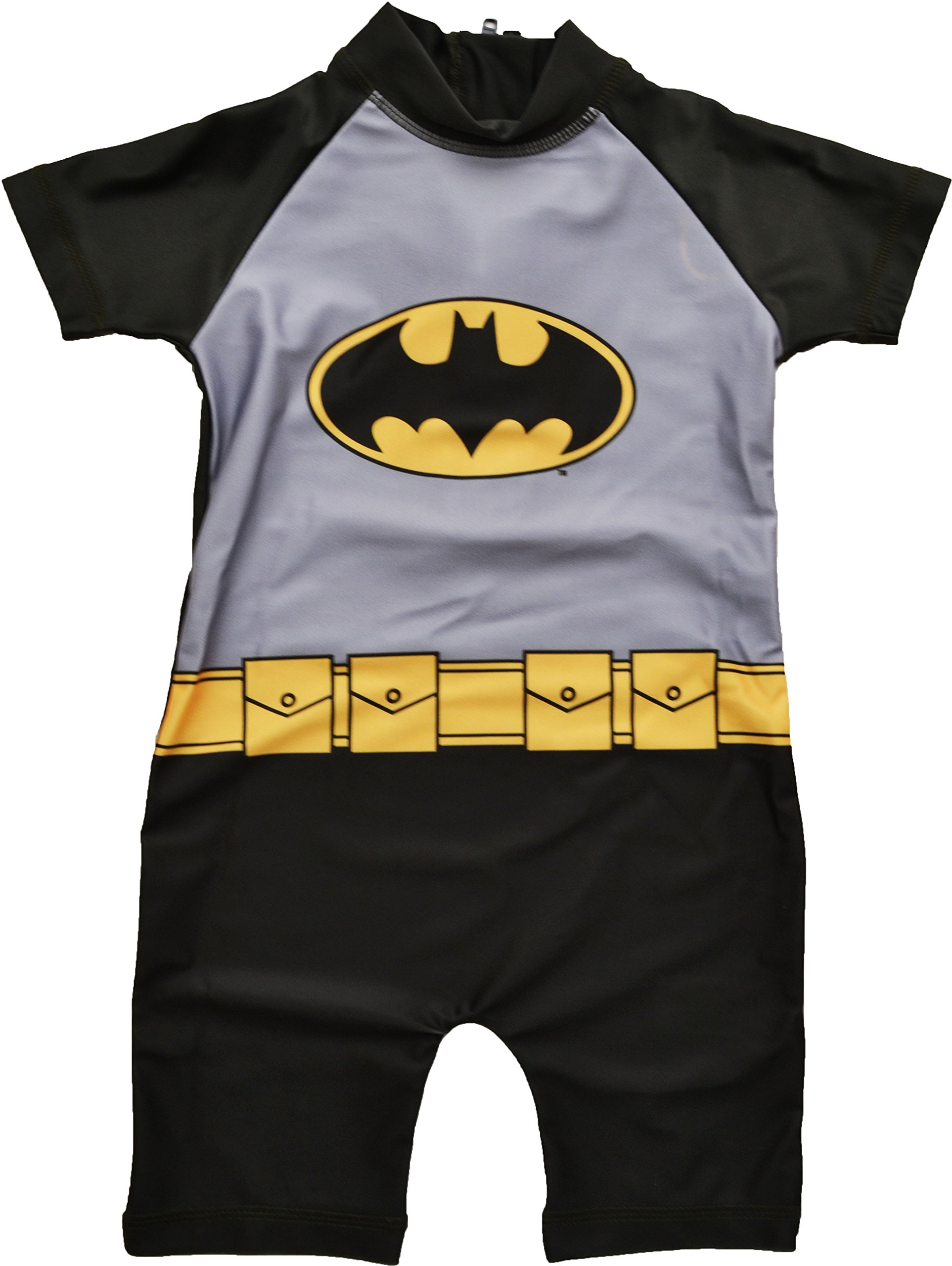 Batman-Jungen-Badeshort-Schwarz-Schwarz