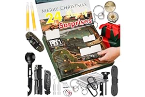 VEITORLD Survival Kit - Advent Calendar 2025 for Adult Men Women-24 Days Christmas Countdown with Survival Gear for Outdoor Camping, Fishing, Hunting, Hiking-Gifts for Men Dad Him Adults - Stocking Stuffers