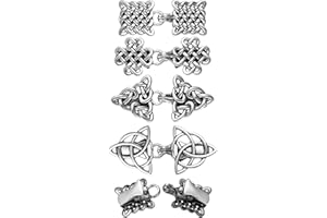 Syhood 4 Clips à Cardigan Rétro Pinces à Pull de Tourbillon Vintages Clips à Chandail Antiques Fermoir à Pull Celtique Clip à Châle Broches à Pull Vintages