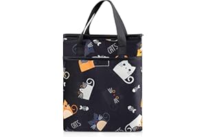 Likesing Custodia per libro, Porta libro con cerniera e tasca frontale, Copertina protettiva portatile per gli amanti dei libri, Protezione impermeabile per libri 31 x 26 cm