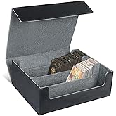 Newpop Caja Cartas Magic para 1800 Cartas, Separadores de Tarjetas Coleccionables, Flip Caja de Almacenamiento de Tarjeta, Ca