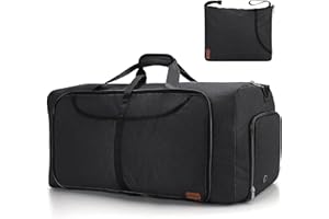 VS VOGSHOW Vogshow Reisetasche große 120L Faltbare, Weekender Übernachtungstasche Seesack wasserdicht Sporttasche mit Schuhfach für Männer und Frauen