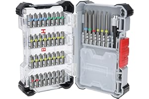 Bosch Lot de 40 embouts de vissage extra durs, 40 pièces (197 x 110,5 mm, accessoires professionnels, tournevis, perceuse)