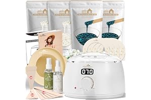 ‎LIFESTANCE Lifestance Waxing Set - Weiße L3 Wax Maschine zur Wachs Haarentfernung mit Grobes Haar und Hin Flaum, heisswachs haarentfernung für Bikini-Bereich, Augenbrauen, Achselhöhle, Gesicht, Beine, Oberlippe