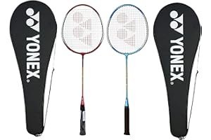 Yonex GR 303 Combo - Racchetta da badminton con copertura completa, set da 2