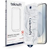 Teknoft Samsung Galaxy S25 ile Uyumlu Otomatik Hizalama Aparatlı Takılırken Toz Toplama &Ouml;zellikli Ekstra G&uuml;&ccedil;lendirilmiş Lazer