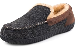 RockDove Hearthfire Chaussons mocassins en mousse à mémoire de forme pour homme