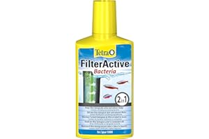 Tetra FilterActive 250 ml - Contiene bacterias iniciadoras vivas y bacterias limpiadoras reductoras de lodo