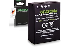 PATONA Premium Bateria BLH-1 Decodificado 2040mAh Compatible con Olympus OM-D EM-1 Mark2 Mark III E-M1X