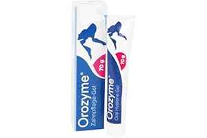 emmi-pet 1x Orozyme gel dentale per cani e gatti con funzione autopulente I Dentifricio per cani