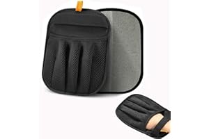 PVZLEXN Gant Anti Poils Animaux Double Face Brosse Poils Animaux Gants Gant Poil Chat Réutilisable Brosse Anti Poils Animaux pour Lavage DémêLage Et Toilettage (24cmx18cm Noir)