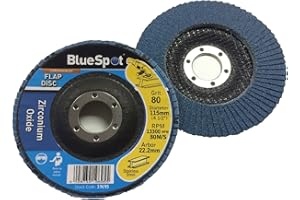 HOME.SMART Homesmart 2 Pack 115mm Flap Disc 80 Grit for Angle Grinders Durable Zirconium Oxide Ideal for Grinding, Polishing, and Surface Preparation on Metal, Wood, and More Perfect Tool for DIY Projects