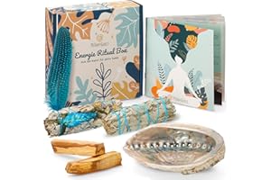 ‎MYHAPPYGOODS MyHappyGoods Premium Räucherset I Weisser Salbei zum Räuchern, Palo Santo I Robuste Abalone-Muschel I Räucherbündel I Ausführliche Anleitung