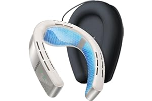 TORRAS 2025 Top Al Neck Fan Air Conditioner Coolify Cyber, Portable Personal Neck Fans that Blow Cold Air【No.1 Dual-Coolest Wind & 720° Immersive Cooling】Rechargeable for Outdoor/Indoor. Gift for Dad