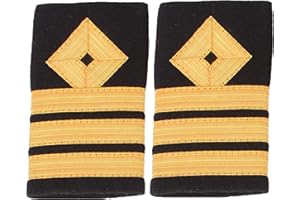 handembroideryuk Merchant Navy Chief Officer Chief Mate Slip-on Diamond Epaulette Slide