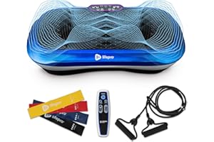 LifePro Waver Machine d'exercice à plaque vibrante – Plateforme de fitness vibrante pour tout le corps avec bandes de boucle – Équipement d'entraînement à domicile pour perdre du poids et tonifier