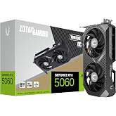ZOTAC Oyun GeForce RTX 5060 Twin Edge OC DLSS 4 8GB GDDR7 128-bit 28 Gbps PCIE 5.0 Oyun Grafik Kartı, SFF'ye Hazır Kompakt Ka