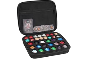 Minahao Spielzeug Aufbewahrungsbox Kompatibel mit Bakugan Battle Planet,BakuCores,Nanogan,Armored Alliance,Geogan Rising. (Schwarz)