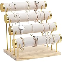 Porta Bracciali ProCase - Espositore A 3 Livelli In Metallo E Velluto, Nero - Foto 11