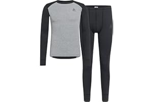‎ODLO Odlo Thermounterwäsche Herren Active Warm I Langarm Thermoshirt und Thermohose I Warme Skiunterwäsche Thermounterwäsche Set I Herren