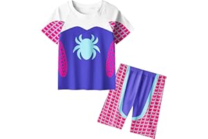 BERHANGO Ghost Spider Pyjamas Cartoon Spidey Pjs Set Gwen Sleepwear 2-10 Years