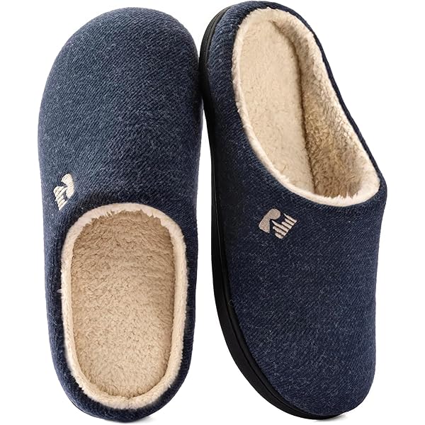 Pantofole Uomo RockDove Hearthfire - In Memory Foam, Antiscivolo, Con Pelliccia Sintetica - Foto 10