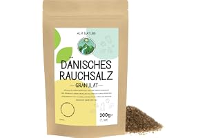 Alpi Nature Danskt Rökt Salt Granulat 1-3mm 200g, Rökt Havssalt, Kallrökt Bokträ Granulerat Havssalt