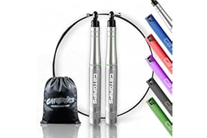 CROSSCAT Comba Crossfit de Aluminio Premium – Comba de Saltar Rápida para WOD, Boxeo y Fitness – Comba Boxeo Ultra Ligera - Cuerda Saltar Crossfit con Accesorios y Bolsa de Transporte – CATGRIPS