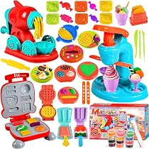 ZQEJEFD Formine per Plastilina, 59 Pezzi Pasta Modellabile, Argilla da Modellare Include 12 Vasetti, Giochi per Ragazzi e Ragazze dai 3 ai 12 Anni