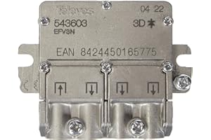 Televes 543603 - Mini Splitter 5 2400mhz easyf 3d 8,5/7,5db