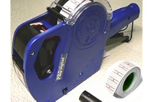 prodigital PREZZATRICE per PREZZI ETICHETTE ETICHETTATRICE ideale per NEGOZIO, MAGAZZINI completa di 1 Bobbina ETICHETTA +: IN OMAGGIO 1 RULLO INCHIOSTRO SOSTITUTIVO (1 RIGA)