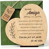 CONTRAXT Original Friends Gifts Postcard Wooden Gift Card for Best Friends Special Birthday Christmas Valentine's Day Farewel