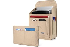 Lucky Sign - Organizer kieszonkowy do plecaka wielofunkcyjnego z filcu do Fjällräven Classic 16 l, 26 x 10 x 35 cm - beżowy