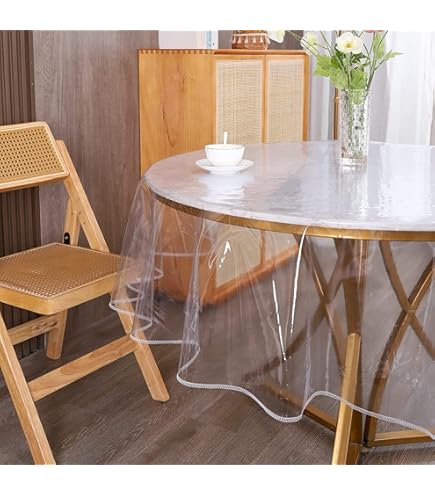 LA Linen Solid Color Padded Table Protector, 52x120, Deluxe - View #5