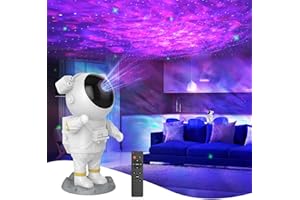 disoidoe Astronaut Projector, LED Starry Sky Galaxy Projector, Night Light Starry Sky with Remote Control & Timer, Star Light Projector for Children and Adults, Gift