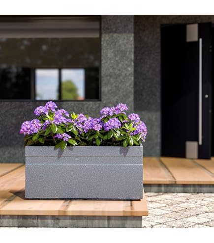 Fluted Window Box Fluted Window Box Planter Planter Flower Pots Outdoor Clearance HC