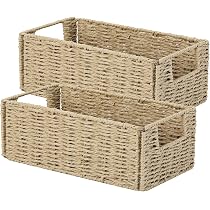 OIAHOMY Aufbewahrungskörbe 4er Set - 32x22x20 Cm, Aus Baumwolle, Faltbar, Mit Griffen