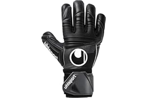 uhlsport Comfort Absolutgrip HN Gants de Gardien de But de Football pour Enfants et Adultes - Half Negative Cuts pour Un Ajustement Plus serré - Fixation du Poignet