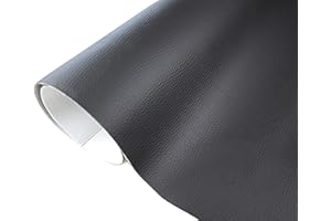 TUKAN-TEX Patch autocollant en cuir synthétique pour réparation du cuir - Noir (50 x 140 cm)