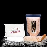 Hanzade Bitkisel &Ccedil;ankırı Tuzu 1 Kg + Himalaya Tuzu 1 Kg Toz &Ouml;ğ&uuml;t&uuml;lm&uuml;ş Doğal Kaya Tuzu Seti